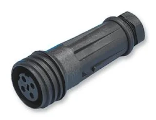 מחבר תעשייתי PX0921 - זכר להברגה לכבל - 2 מגעים