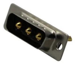 מחבר D-TYPE COMBO IP67 - זכר להלחמה לכבל - 20A - DA-3W3