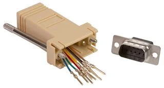 מתאם תקשורת - (RJ45 (F) ~ DB9 (M