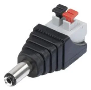 מתאם - 2.1MM DC (M) ~ PUSH LOCK 2P