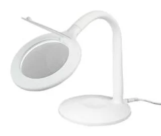 זכוכית מגדלת שולחנית עם תאורה - FLEXINECK LED USB - הגדלה X3