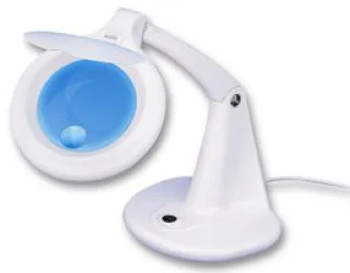 זכוכית מגדלת שולחנית עם תאורה - PRO LED - הגדלה X3 / X12