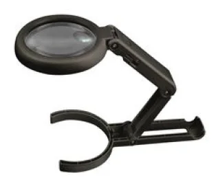 זכוכית מגדלת ידנית נטענת עם תאורת LED - הגדלה X5