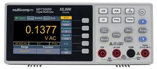 רב מודד דיגיטלי שולחני 4.5 ספרות, 10A, 750V, 50MΩ