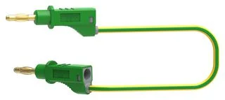 כבל בדיקה צהוב / ירוק - TENMA 72-13828 , 4MM PLUG , 2M