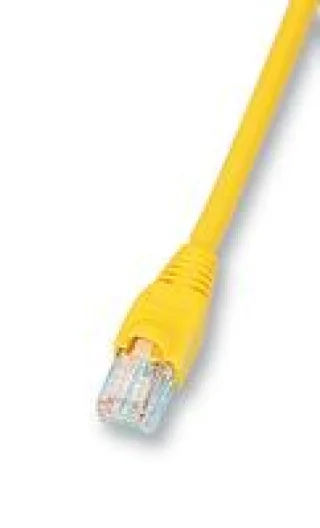 כבל רשת יצוק CAT5E 30M - בידוד צהוב
