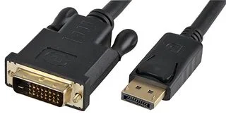 כבל 1M - DVI-D DUAL LINK 24+1 (M) - DP (M) - AV