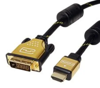 כבל 1.5M - DVI-D DUAL LINK 24+1 (M) - HDMI (M) - AV
