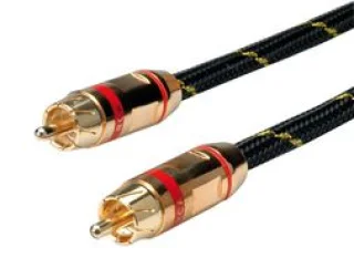כבל ROLINE GOLD - 5M - RED RCA (M) - RED RCA (M) - AV