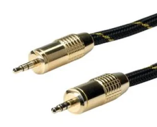 כבל אודיו - (ROLINE GOLD - 5M - 3.5MM ST (M) - 3.5MM ST (M