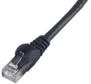 כבל רשת יצוק - CAT6 10M - בידוד שחור