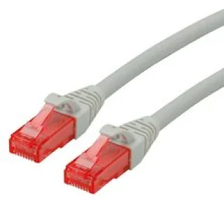 כבל רשת יצוק - CAT6 10M - בידוד אפור