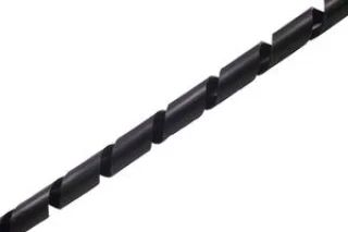 מאגד כבלים (לפלף) שחור - קוטר פנימי 7.5MM - גליל 10 מטר