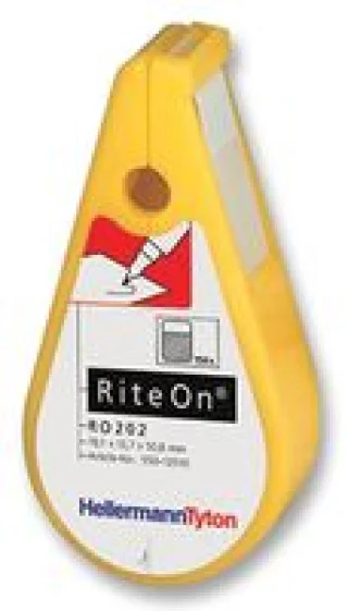 מדבקות סימון לבנות לכבלים - RITE-ON - 50.8MM x 19.1MM