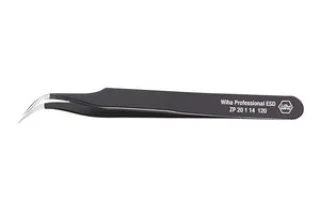 פינצטה מקצועית אנטי סטטית - WIHA 7A SA - CURVED & POINTED