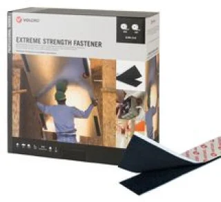 גליל ולקרו דביק שחור - VELCRO ES - HOOK & LOOP 50MM X 25M