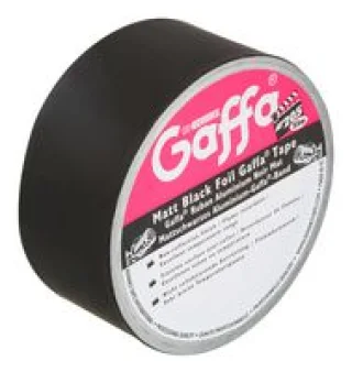 סרט חבלה שחור מבד - רוחב 50 מ''מ - AT205 MATT FOIL TAPE