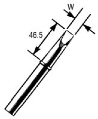 ראש למלחם - WELLER CT2 E7 - 7.0MM CHISEL