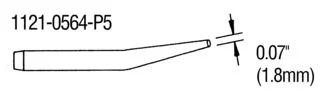 חבילת ראשים למלחם - PACE 1121-0564-P5 - 1.8MM MINI WAVE