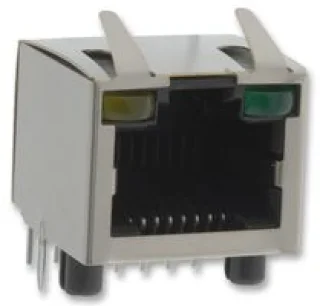 מחבר מסוכך RJ45 - נקבה למעגל מודפס - RJHSE-5381 - CAT5E