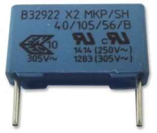 קבל בטיחות - 3.3µF, X2, ±10% - רדיאלי
