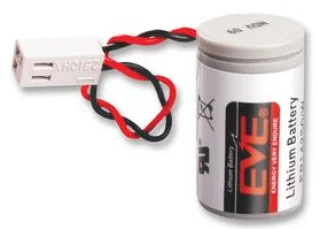 סוללת ליתיום עם חוטים ומחבר מולקס - 1/2AA 3.6V