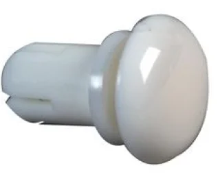 ניטים לבנים מפלסטיק - קוטר חור 3.7MM , עובי פנל 4.5MM ~ 5.5MM