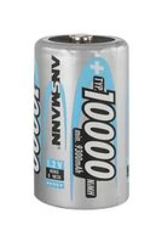 1 יחידה סוללה נטענת - ANSMANN - D - 1.2V 10000MAH - NIMH