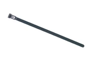 אזיקונים שחורים רב פעמיים מפלסטיק - 125MM X 7.6MM
