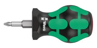 מברג בולדוג פיליפס - WERA 350 STUBBY PH1 X 25MM