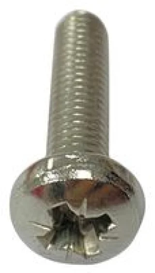 בורג מכונה M2.5 6mm - פלדת אל-חלד - ראש פאן פוזידרייב
