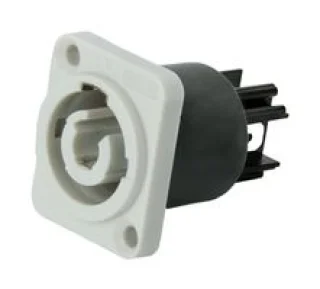 מחבר הספק גבוה 250VAC 20A - שקע התקנת אוגן
