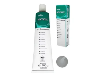 גריז סיליקון - 100g, דרגת NLGI 3-4, לבן שקוף - שפופרת