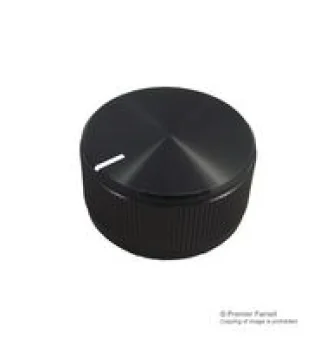 כפתור אלומיניום שחור - 31.8MM