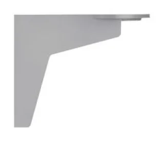 תפס קיר אפור למנורות התראה מודולריות - 41X57X70MM