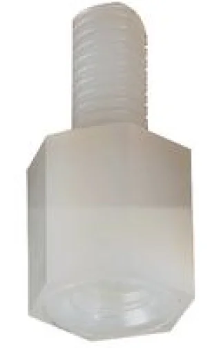 ספייסר משושה פלסטיק זכר/נקבה M3 X 5MM