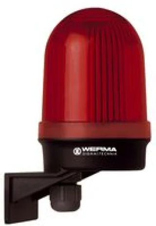 מנורת התראה אדומה קבועה - (10W , 12V ~ 240V (AC/DC