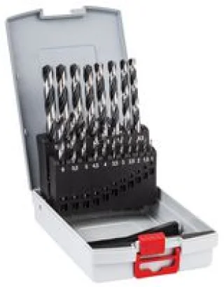 סט מקדחים HSS PointTeQ למתכת 19 יחידות, 1mm עד 10mm