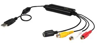 מתאם לכידת וידאו USB - S-Video / Composite ל-USB 2.0 - כבל