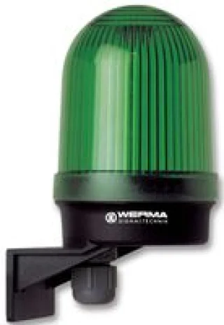 מנורת התראה ירוקה קבועה - (10W , 12V ~ 240V (AC/DC