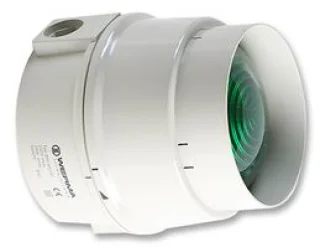 מנורת התראה ירוקה קבועה - (25W , 12V ~ 240V (AC/DC