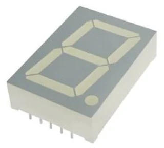 תצוגת 7SEGMENT ירוקה - ספרה אחת - 25.4MM