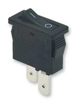 מתג SPST 10A 250VAC שחור I/O