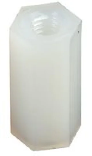 ספייסר משושה פלסטיק נקבה/נקבה M3 X 12MM