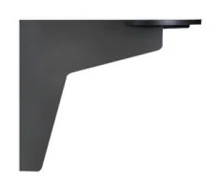 תפס קיר שחור למנורות התראה מודולריות - 41X57X70MM