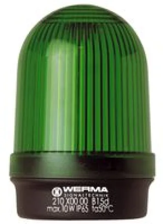 מנורת התראה ירוקה קבועה - (10W , 12V ~ 240V (AC/DC