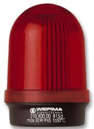 מנורת התראה אדומה קבועה - (10W , 12V ~ 240V (AC/DC