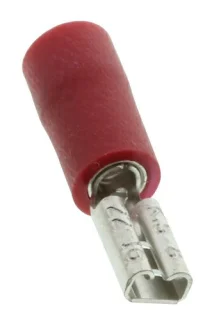 נעל כבל נקבה 2.8MM - אדום - 100 יחידות