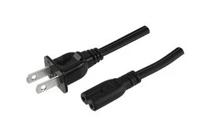 כבל חשמל AC C7 18/2 AWG 6' שחור SPT-2
