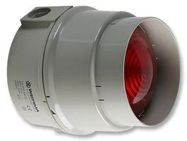 מנורת התראה אדומה קבועה - (25W , 12V ~ 240V (AC/DC